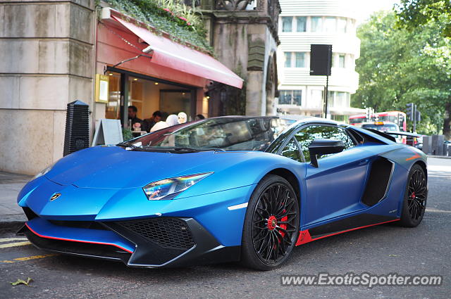 Lamborghini Aventador spotted in London, United Kingdom