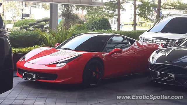 Ferrari 458 Italia spotted in Jakarta, Indonesia