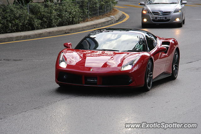 Ferrari 488 GTB spotted in Kuala Lumpur, Malaysia