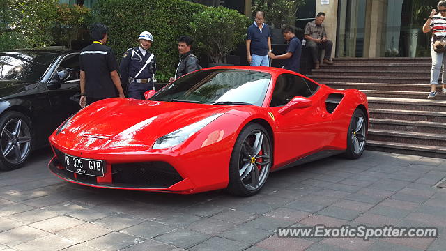 Ferrari 488 GTB spotted in Jakarta, Indonesia