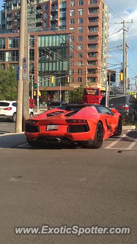 Lamborghini Aventador spotted in Toronto, Canada