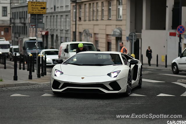 Lamborghini Aventador spotted in Warsaw, Poland