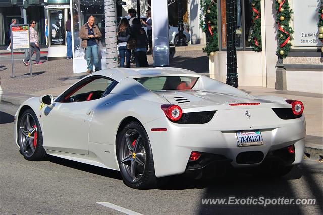 Ferrari 458 Italia spotted in Beverly Hills, California