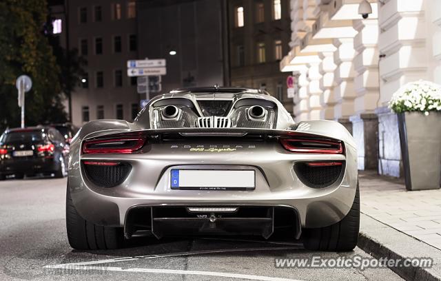 Porsche 918 Spyder spotted in Munich, Germany