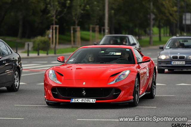 Ferrari 812 Superfast spotted in Warsaw, Poland