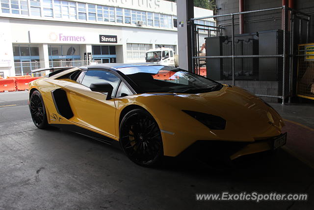 Lamborghini Aventador spotted in Auckland, New Zealand