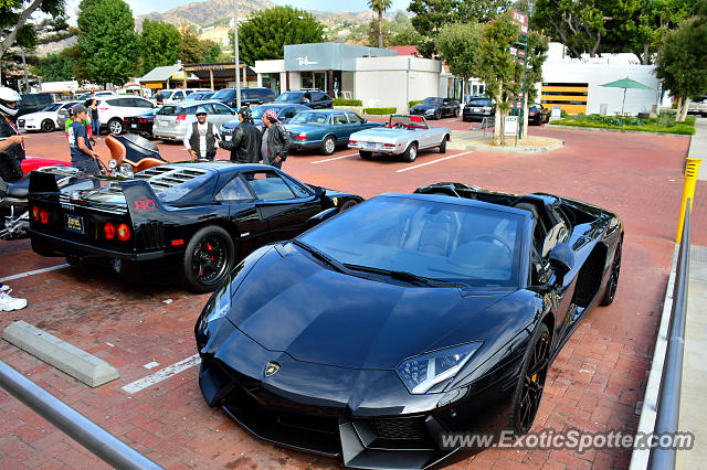 Lamborghini Aventador spotted in Malibu, California