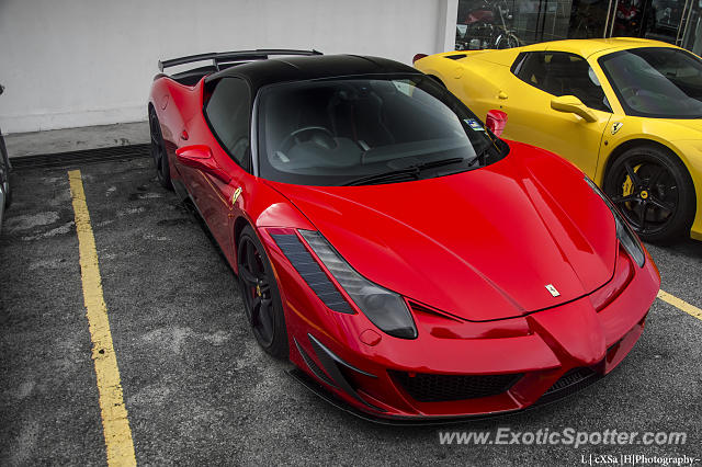 Ferrari 458 Italia spotted in Kuala Lumpur, Malaysia