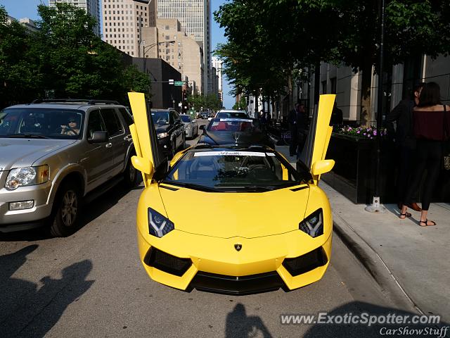 Lamborghini Aventador spotted in Chicago, United States