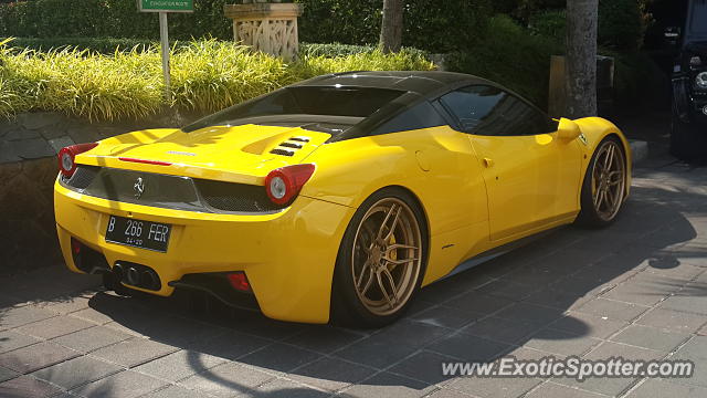 Ferrari 458 Italia spotted in Jakarta, Indonesia