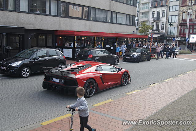 Lamborghini Aventador spotted in Knokke, Belgium