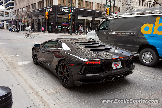 Lamborghini Aventador spotted in Calgary, Canada