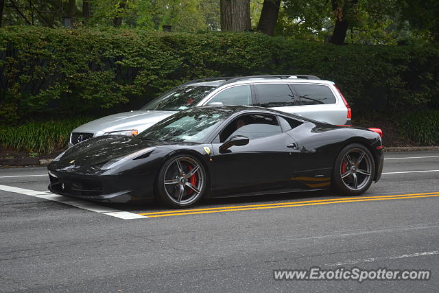 Ferrari 458 Italia spotted in Manhasset, New York