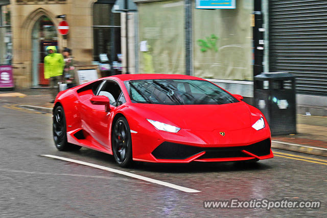 Lamborghini Huracan spotted in Manchester, United Kingdom