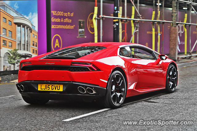 Lamborghini Huracan spotted in Manchester, United Kingdom