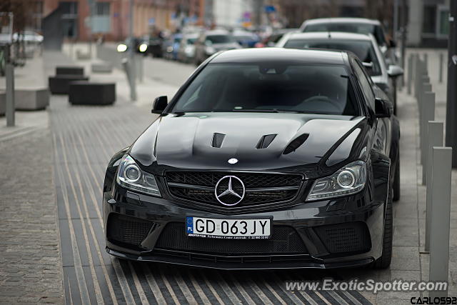 Mercedes C63 AMG Black Series spotted in Warsaw, Poland