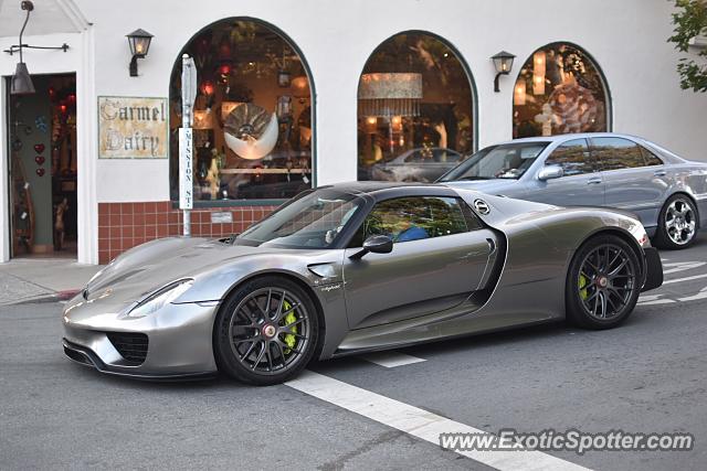 Porsche 918 Spyder spotted in Carmel, California