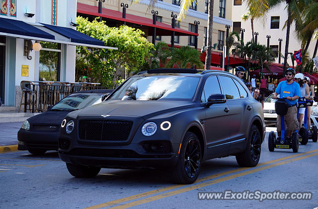 Bentley Bentayga spotted in Miami Beach, Florida