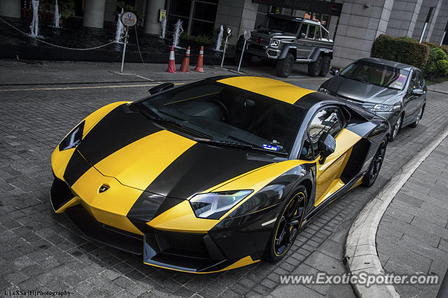 Lamborghini Aventador spotted in Kuala Lumpur, Malaysia