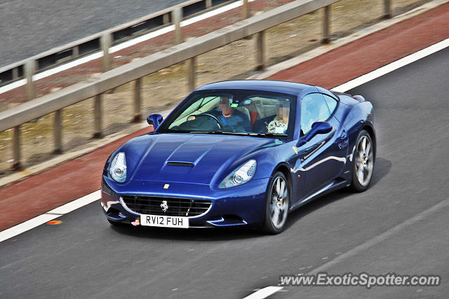 Ferrari California spotted in M20, United Kingdom