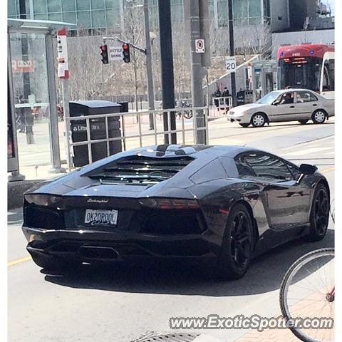 Lamborghini Aventador spotted in Toronto, Canada