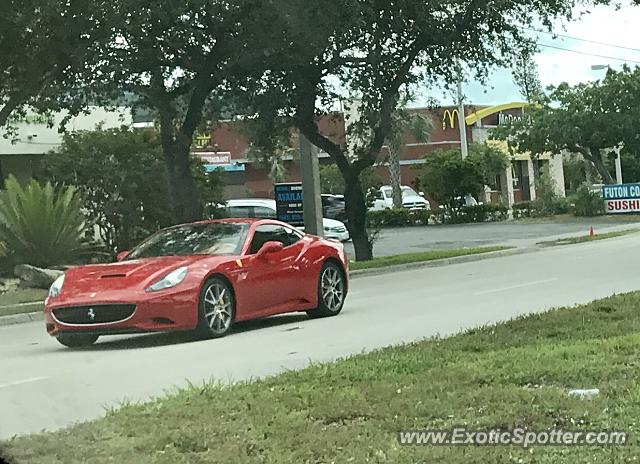 Ferrari California spotted in Ft Lauderdale, Florida