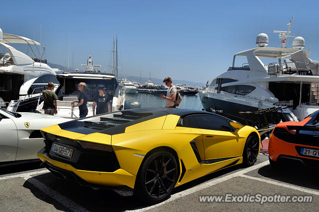 Lamborghini Aventador spotted in Puerto Banus, Spain