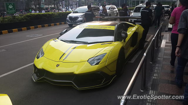 Lamborghini Aventador spotted in Jakarta, Indonesia