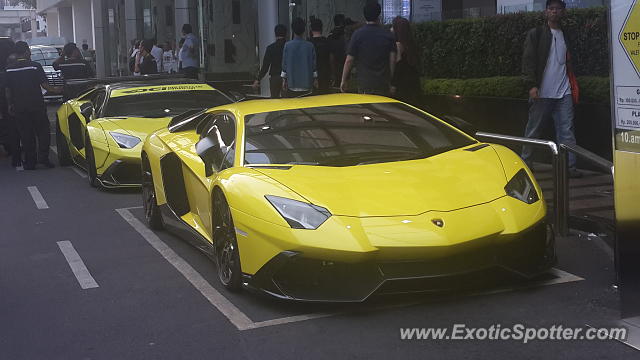 Lamborghini Aventador spotted in Jakarta, Indonesia