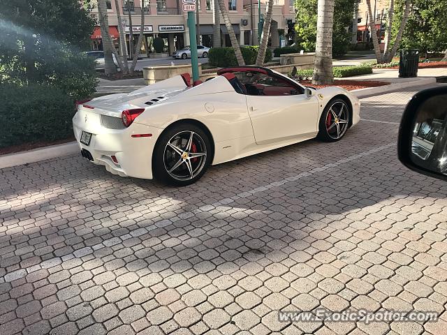 Ferrari 458 Italia spotted in Boca Raton, Florida