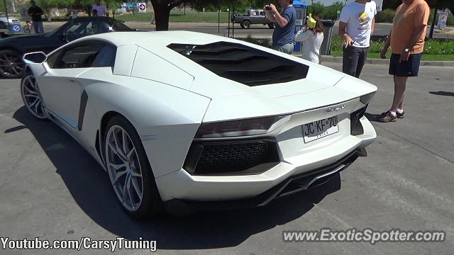 Lamborghini Aventador spotted in Santiago, Chile