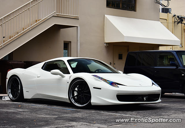 Ferrari 458 Italia spotted in Fort Lauderdale, Florida