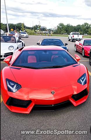 Lamborghini Aventador spotted in Wayzata, Minnesota