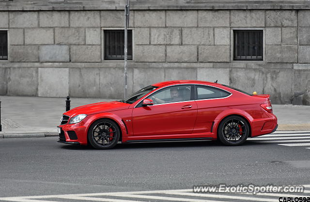 Mercedes C63 AMG Black Series spotted in Warsaw, Poland