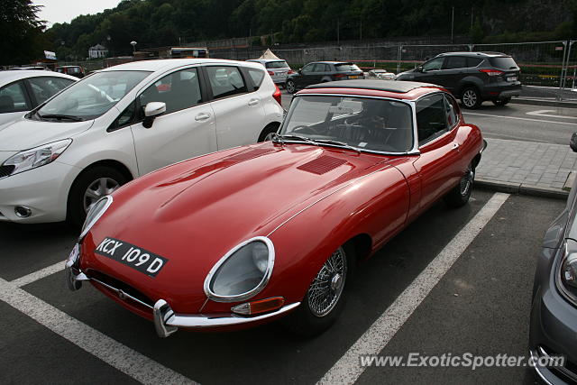 Jaguar E-Type spotted in Dinant, Belgium