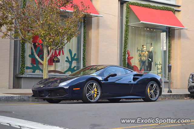 Ferrari 488 GTB spotted in Greenwich, Connecticut