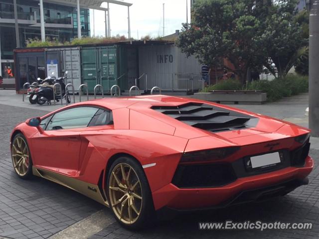 Lamborghini Aventador spotted in Auckland, New Zealand