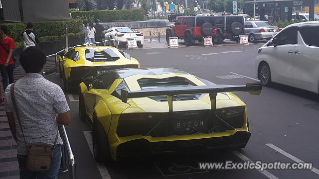 Lamborghini Aventador spotted in Jakarta, Indonesia