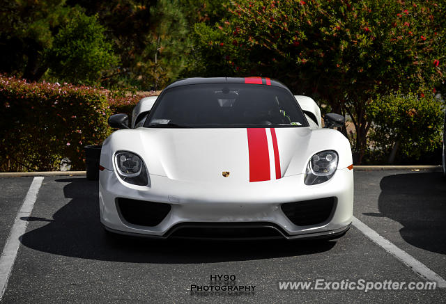 Porsche 918 Spyder spotted in Carmel, California