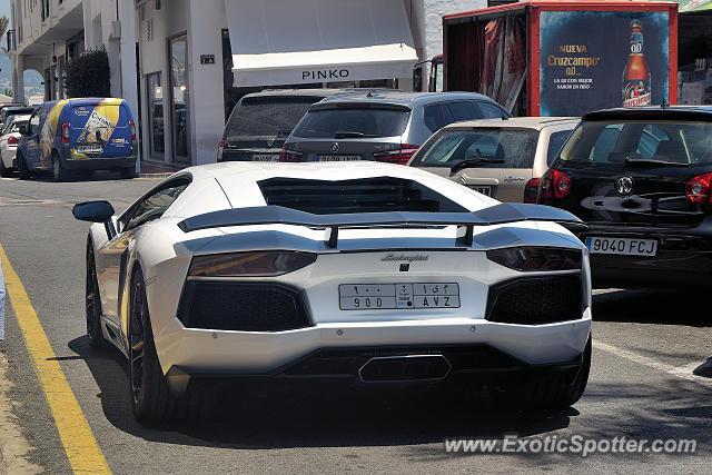 Lamborghini Aventador spotted in Puerto Banus, Spain