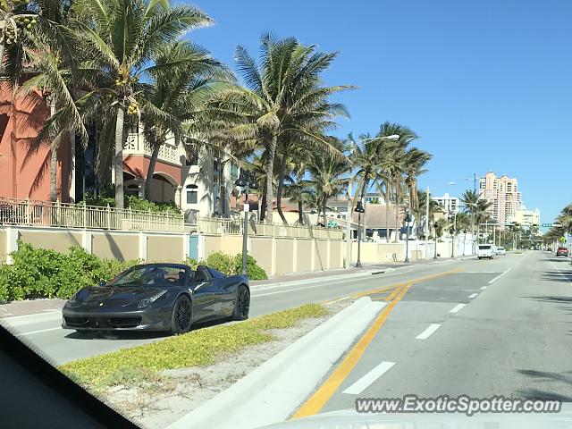 Ferrari 458 Italia spotted in Ft Lauderdale, Florida