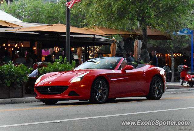 Ferrari California spotted in Coconut Grove, Florida