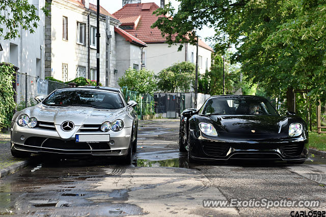 Porsche 918 Spyder spotted in Warsaw, Poland