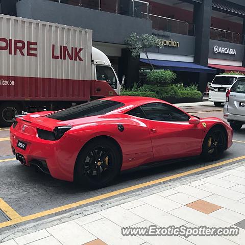 Ferrari 458 Italia spotted in Kuala Lumpur, Malaysia