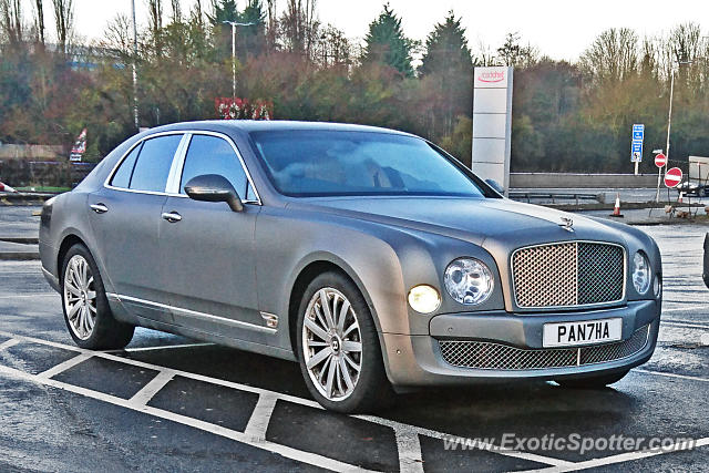 Bentley Mulsanne spotted in Watford Gap, United Kingdom