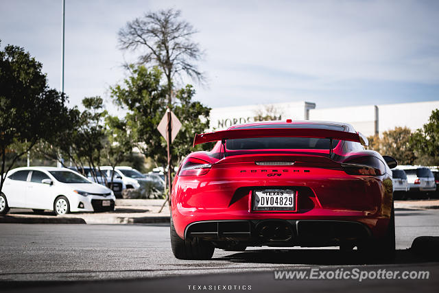 Porsche Cayman GT4 spotted in San Antonio, Texas