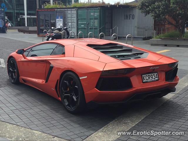 Lamborghini Aventador spotted in Auckland, New Zealand