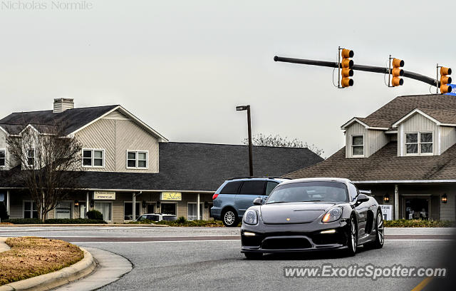 Porsche Cayman GT4 spotted in Cornelius, North Carolina