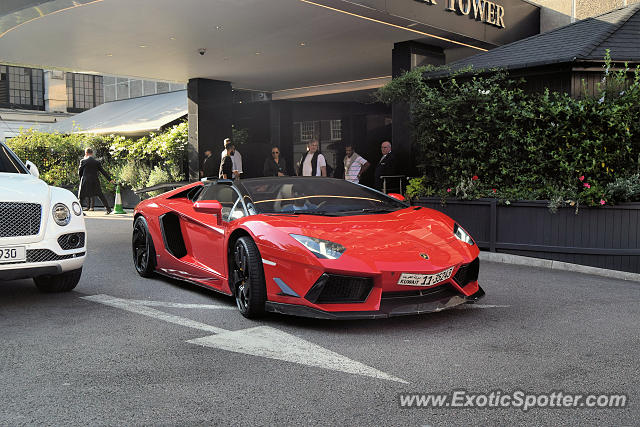 Lamborghini Aventador spotted in London, United Kingdom