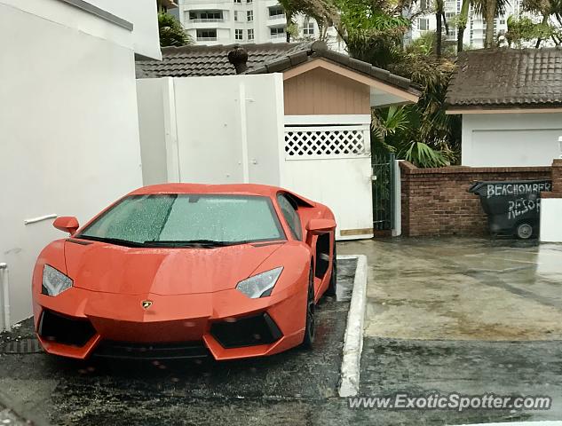 Lamborghini Aventador spotted in Ft Lauderdale, Florida